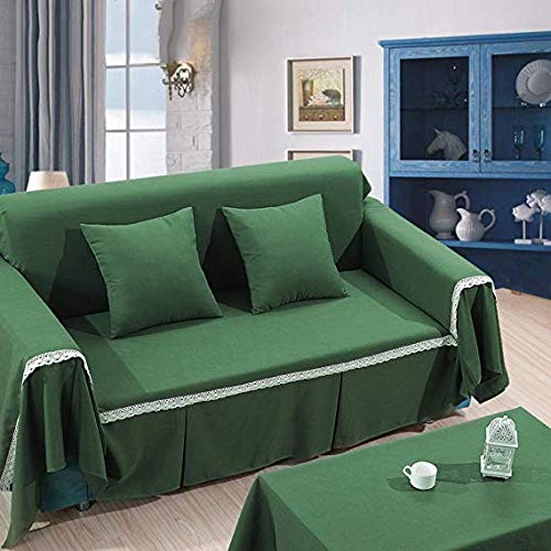 Housse serviette de canapé méditerranéen 215x260 cm pour divan d'angle