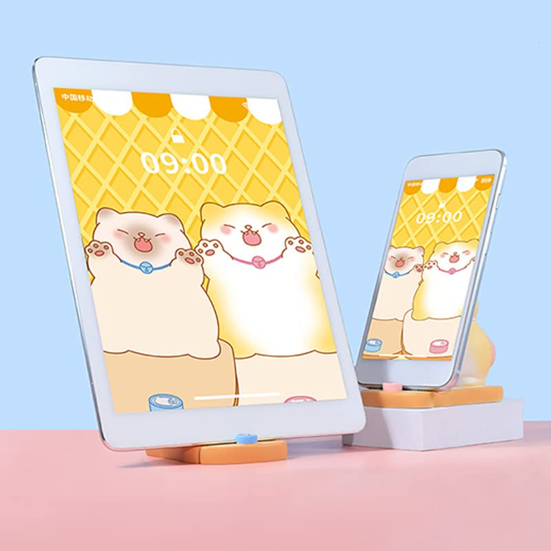 Support Téléphone Bureau En Forme D'animal Cartoon - Porte Smartphone Créatif Pour Tous Modèles 4 à 8 Pouces