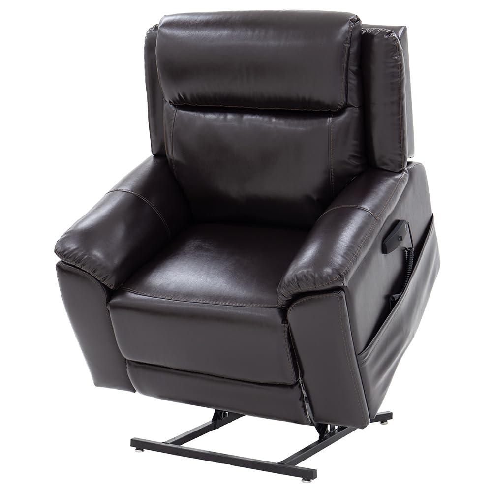 LIVING WELL STORES Pride Sitting Pretty Evolution Collection Heavy Duty 3-Position Power Lift Recliner, (LC-435XL) 500 lbs. Weight Capacity (Sta-Kleen Chestnut, Curbside Delivery)