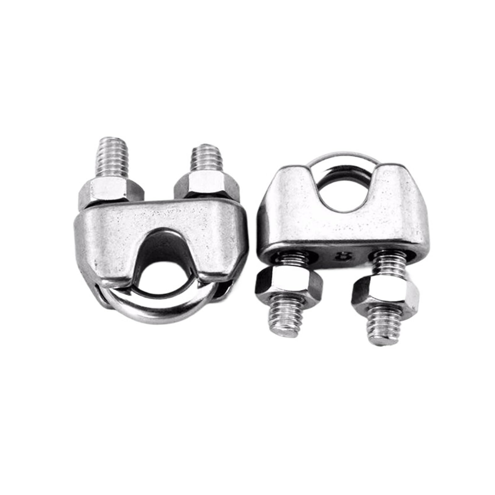Fissante a sella con morsetto a clip con corda a c Clip for fune metallica in acciaio inossidabile 1-2 pezzi 304(M2 2pcs)