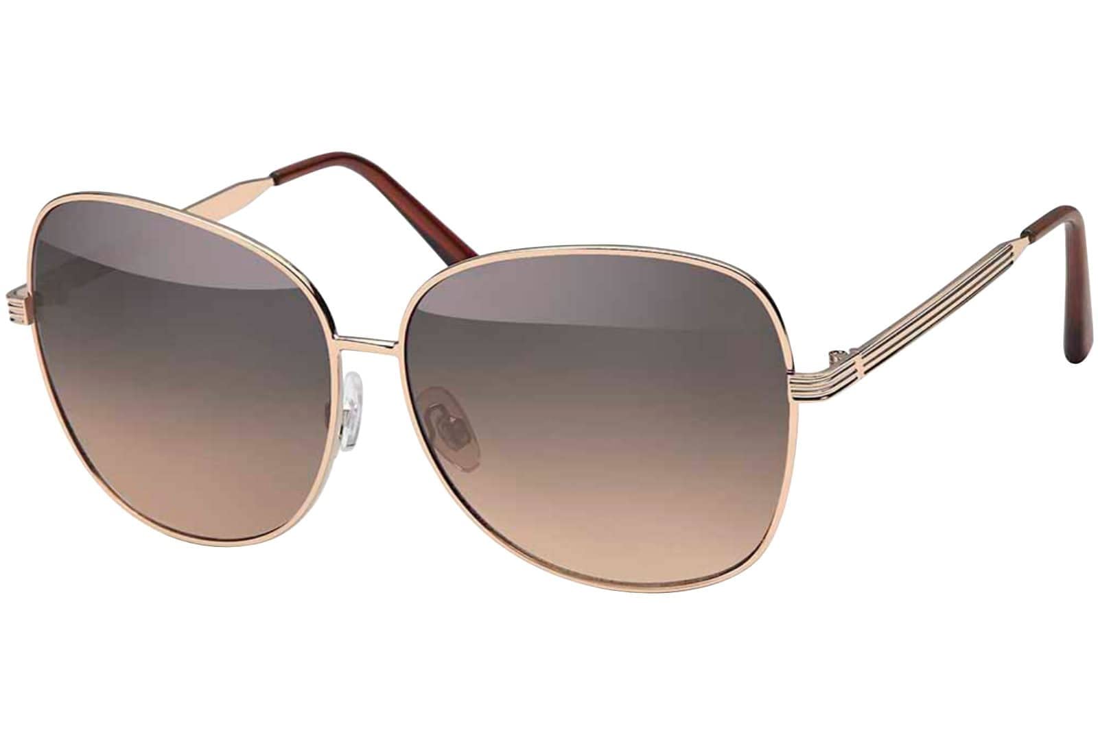 BEZLIT Pilotenbrille Herren Piloten Sonnenbrille mit Metallrahmen, schwarze Gläser