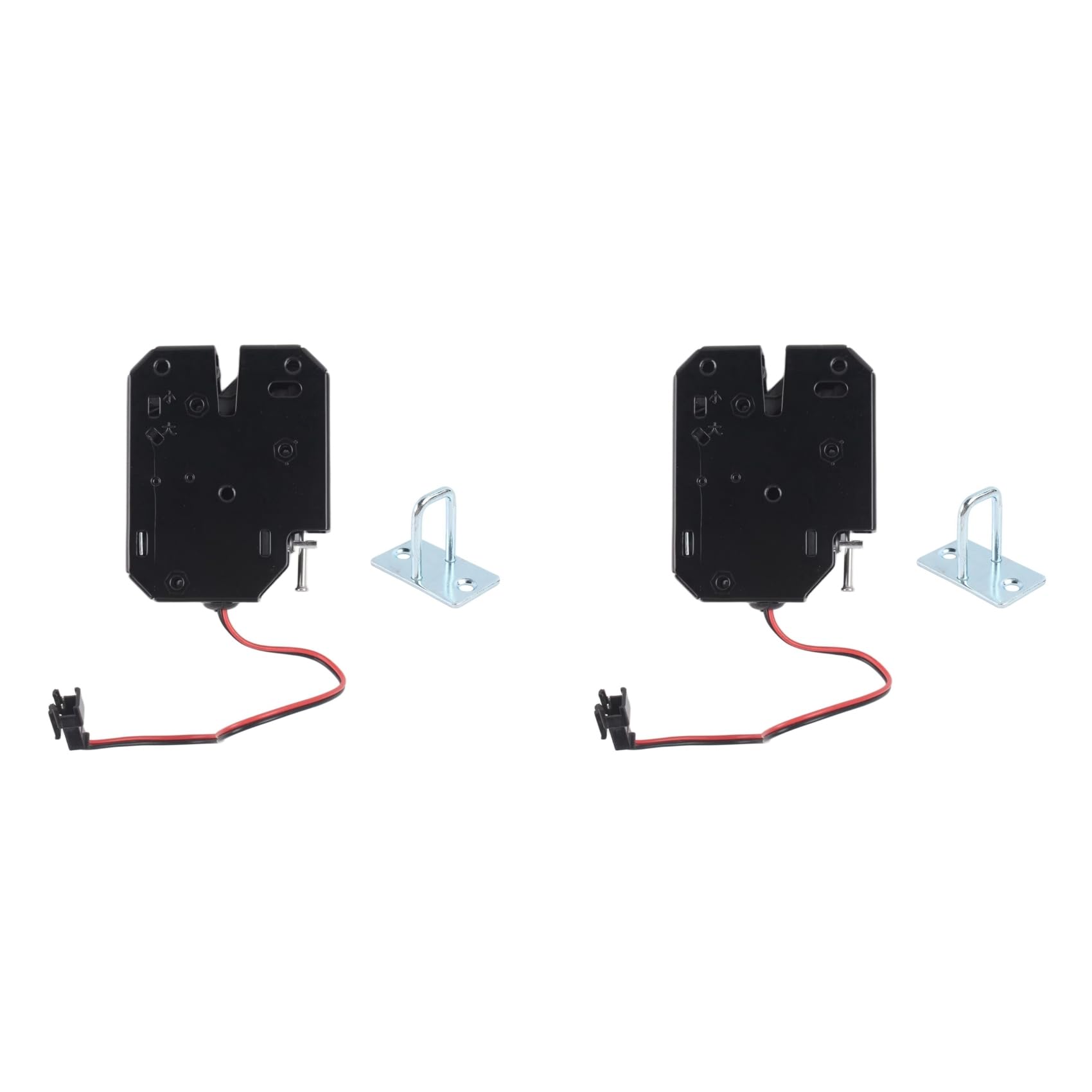 Ctrlzs 2X 12V 2A Electric Magnetic Lock Fail Safe Holding Force Electromagnetic Door Access Control System Cabinet Boxes