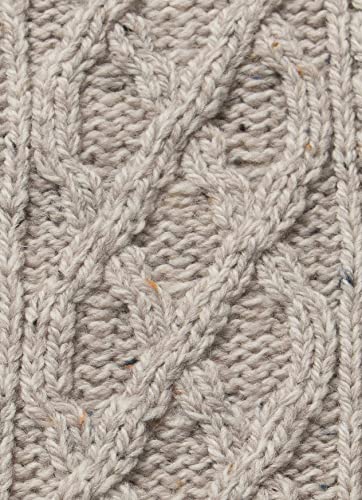 Image of Aran Crafts Men's Irish Soft Cable Knitted Zip Neck Jacket (100% Merino Wool)