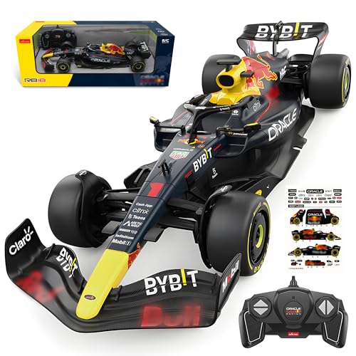 BEZGAR F1 Remote Control Car - Officially Licensed Rb18 Toy Car 1:18 Model Vehicle, 2.4GHz Race F1...