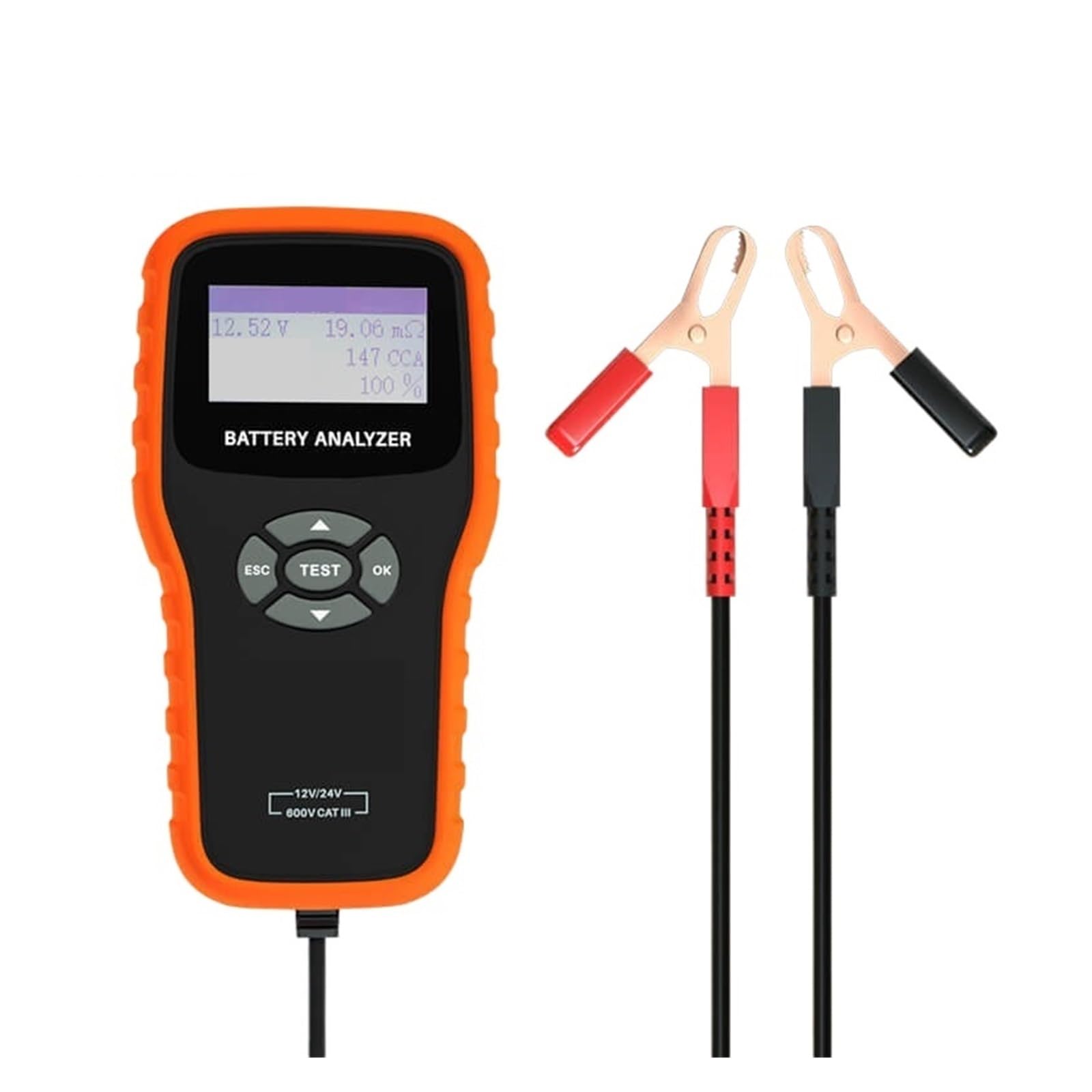 Tester Baterii 12V24V Akumulator Samochodowy Żywotność Pojemność Wewnętrzna Przyrząd Do Testowania Rezystancji łAtwy W UżYciu