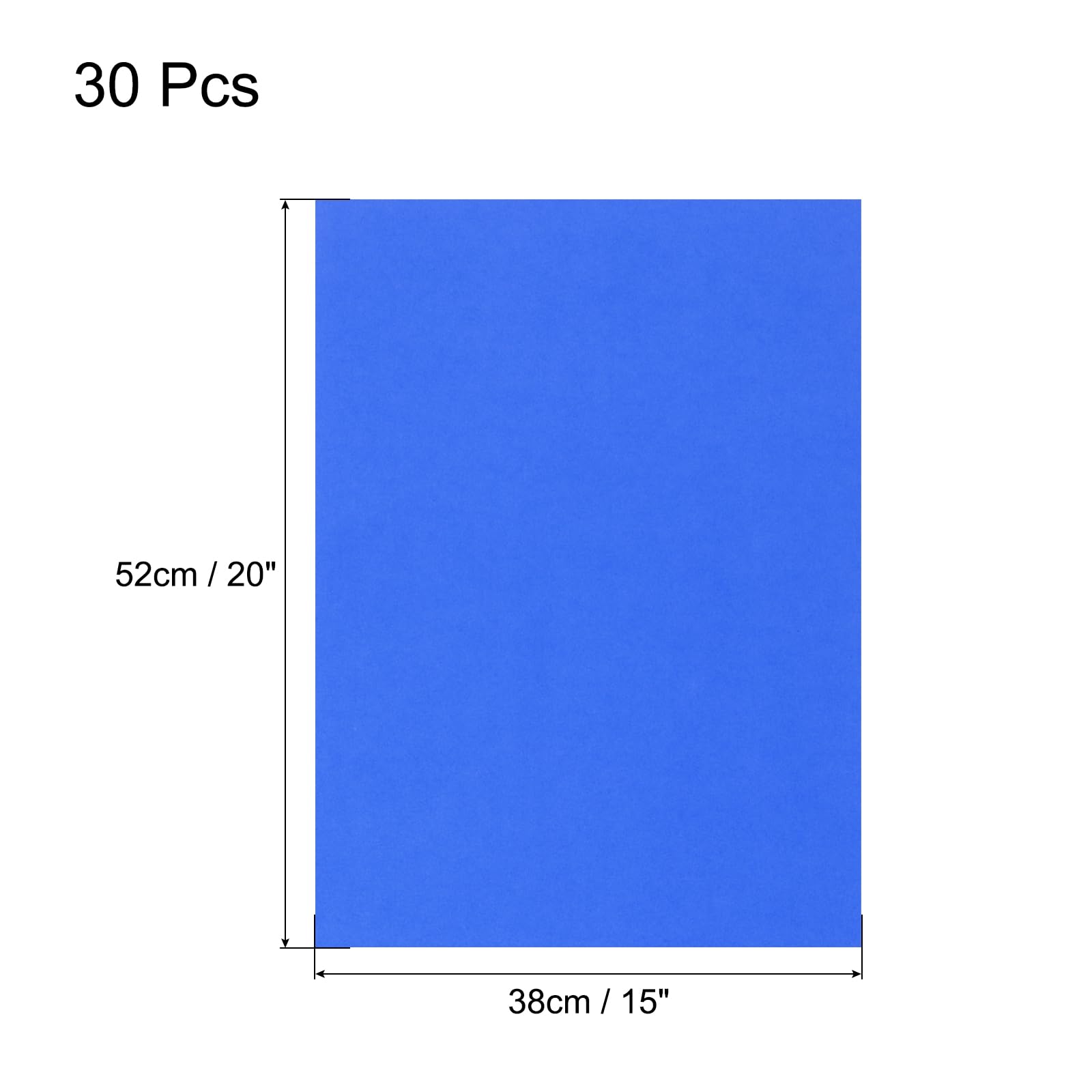 QUARKZMAN 30 Feuilles Carton Bleu Marine 20" x 15" Papier Cartonné Épais