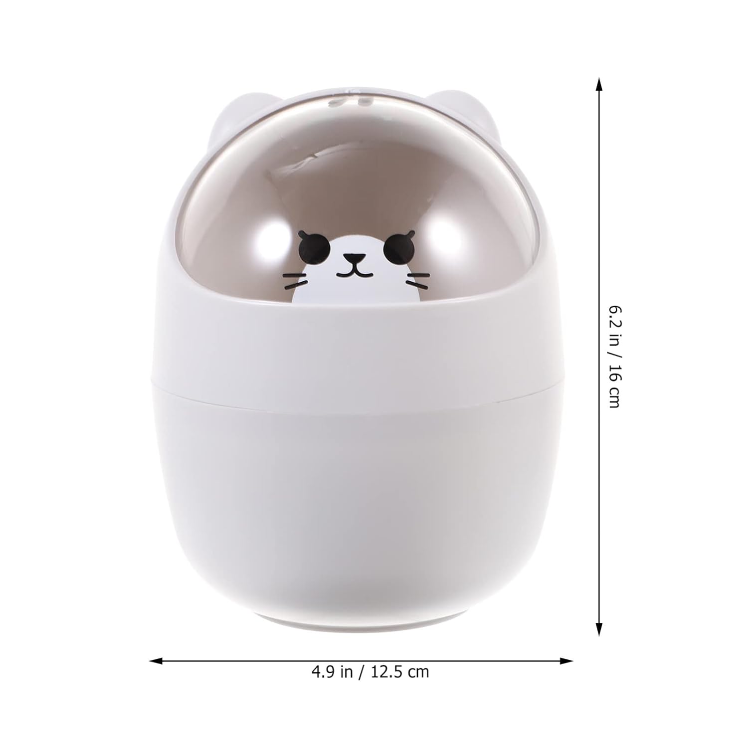 BESPORTBLE 1Pc Mini Desktop Trash Can with Shake Lid Cute and Compact Waste Container for Office Bedroom and Kitchen Design Lovely Decor for Any Space