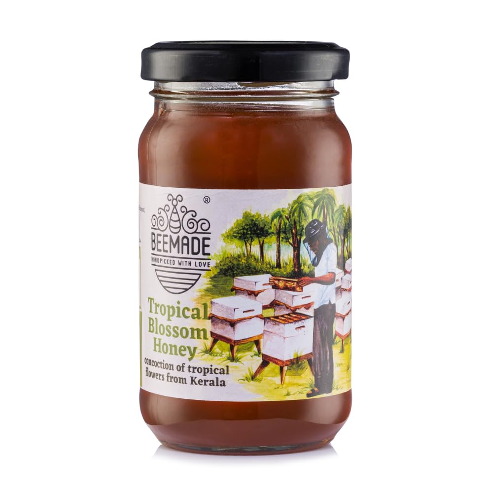 See full amazon price history chart for BEEMADE Tropical Blossom Honey (250g) | 100% Organic Honey | Raw and Unprocessed | Pure Honey without Sugar | From Kerala Local Beekeepers made by Apis Cerana Bees | No Added Preservatives | Unblended and Unpasteurized | Natural and Original | Unproc BEEMADE Tropical Blossom Honey (250g) | 100% Organic Honey | Raw and Unprocessed | Pure Honey without Sugar | From Kerala Local Beekeepers made by Apis Cerana Bees | No Added Preservatives | Unblended and Unpasteurized | Natural and Original | Unproc (B08X4D627L) Amazon Price History, Amazon Price Tracker