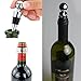 EsmartD Set of 6 Stainless Steel 5pcs Ball Design Love Wine Bottle Stoppers and 1pcs Drop Ring for Wedding, Home Decorative