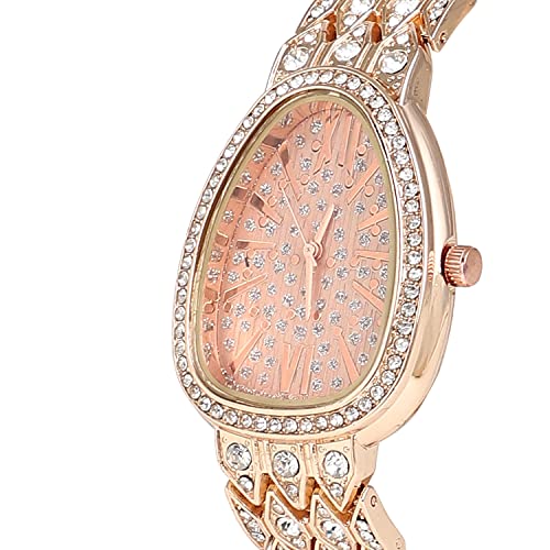 Image of Haute Sauce Women's Embellished Analog Dial with Stainless Steel Strap | Battery Power | Foldover Closure | Quartz Movement | Fashion Wrist Belt Watch for Female and Girls