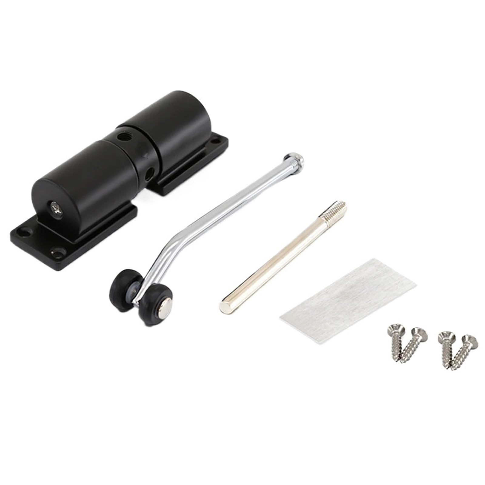 1pcs Door Closer Household Hinge Mute Invisible Door Closer(Black)