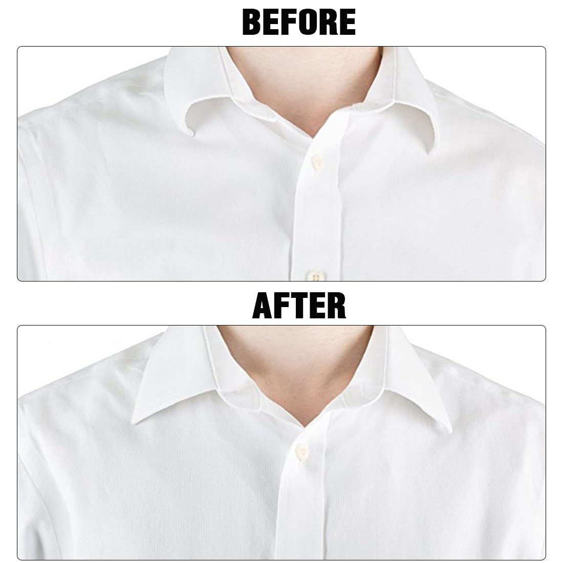 OQKAHIV 80pcs De Col En Plastique Pour Chemises Avec Queue, Transparent