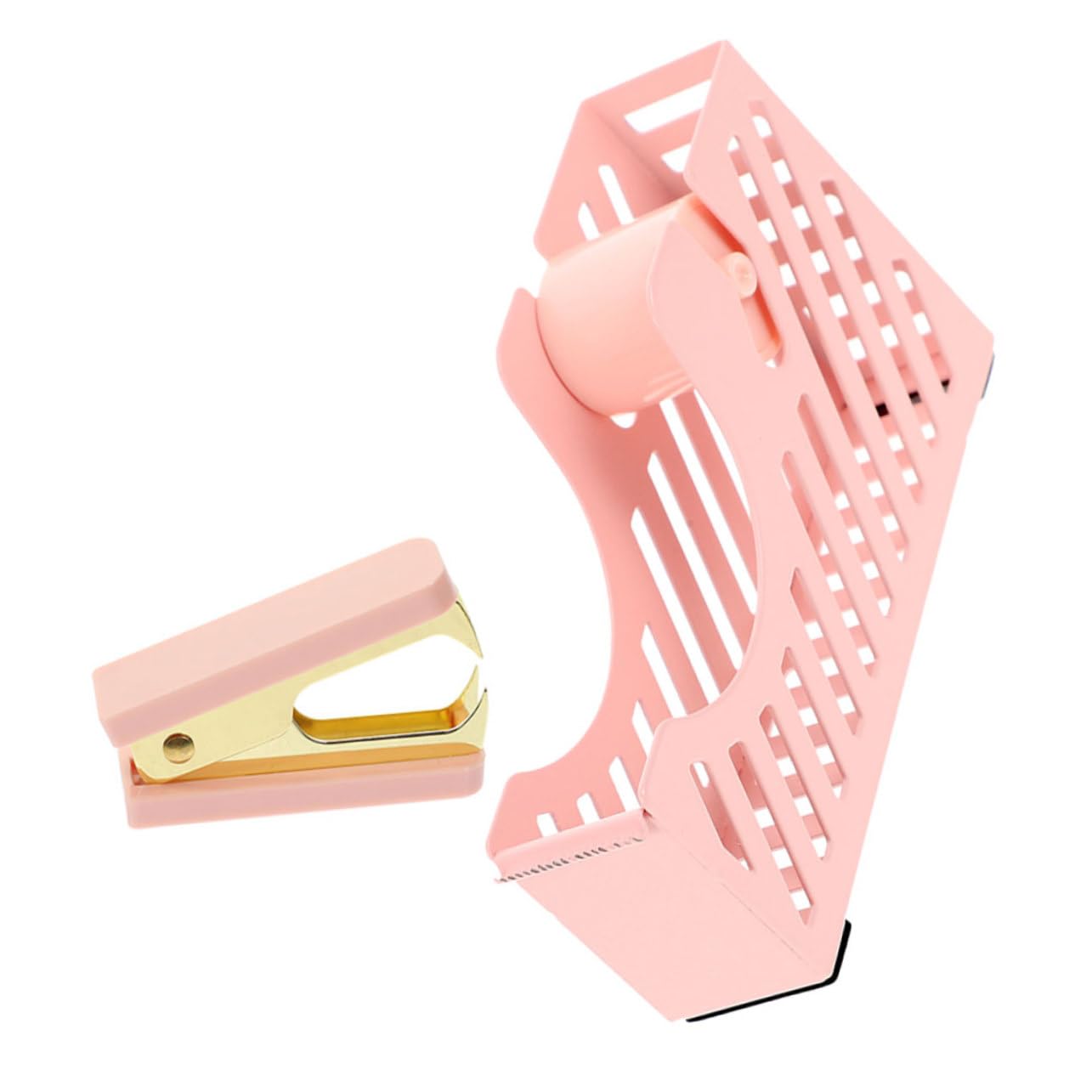 4 Set Accessori per Ufficio con Dispenser per Nastro e Rimuovi Punti Metallici Kit Forniture Scrivania e Conveniente per Casa e Ufficio