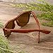 Personalised Walnut Sunglasses, Carved Unisex Sunglasses, Gifts for Men and Women, Groomsmen's Gifts, Groomsmen's Sunglasses, Vintage Solid Wooden Arm Glasses. (Brown)