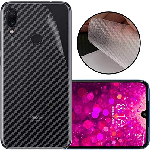 Image of Compatible with Redmi Y3 Back Screen Protective Film Carbon Fiber Skin Transparent Screen Guard Sticker
