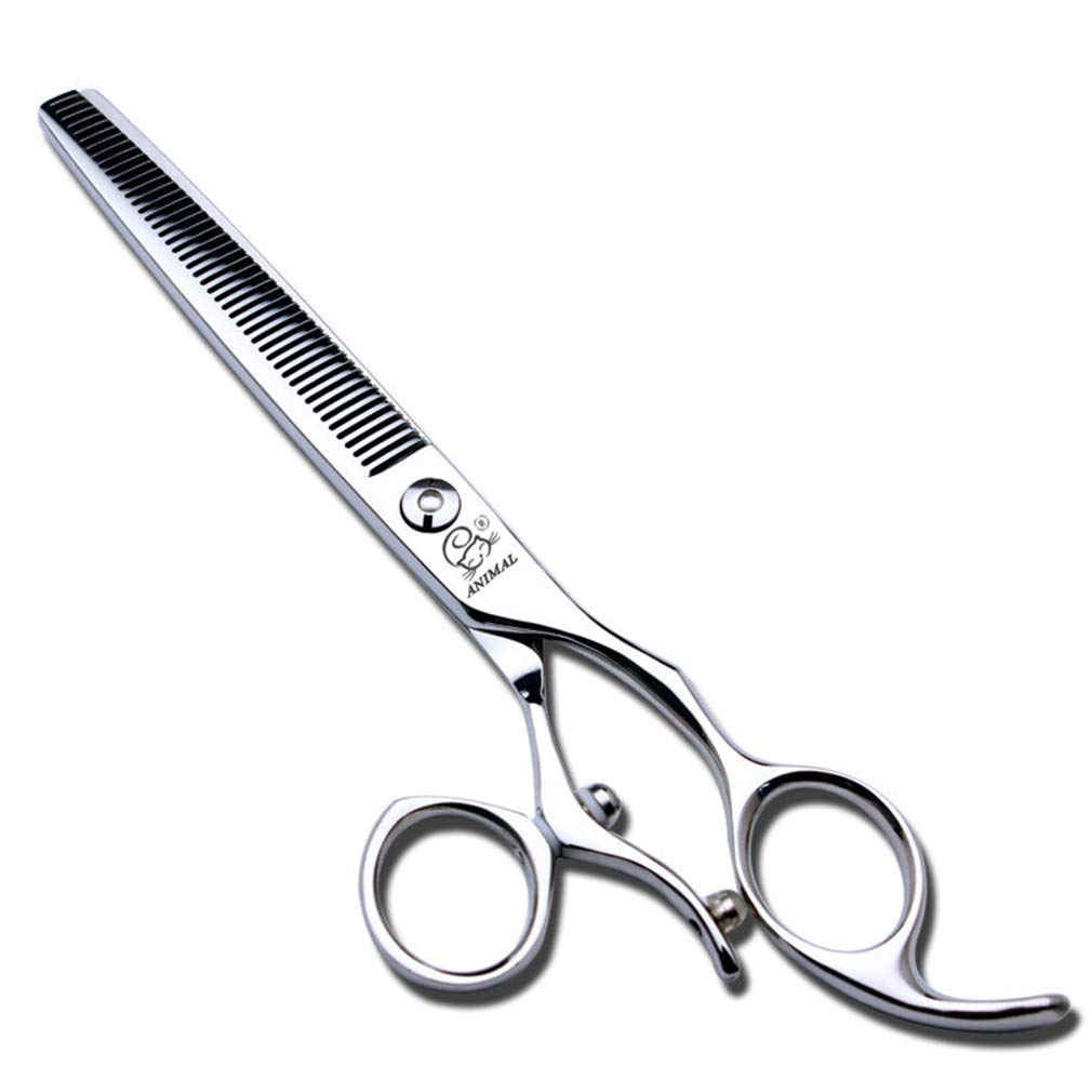 Dog Grooming Forbici, Professional 7.0 Pollici Assottigliamento Cesoie Dell'animale Domestico dell'Acciaio Inossidabile Forbici dei Capelli,V Tooth Shears