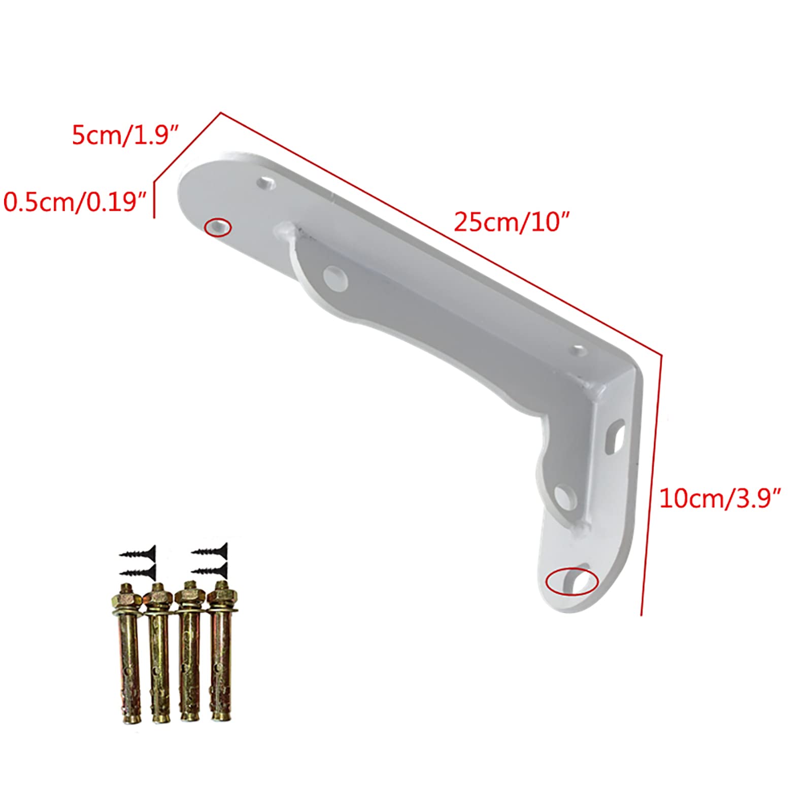 2 szt. Heavy Duty Nowoczesny wspornik ścienny Kuchnia Półki przemysłowe do majsterkowania Pływająca półka, w tym cały sprzęt