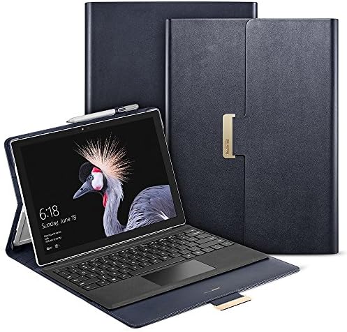 Cover Microsoft Surface Pro 4, Surface Pro 2017, Surface Pro 6, Protettiva Custodia per Microsoft Surface Pad, 12" Regolabile Angolo Intellignet Series Magnetic Buckle