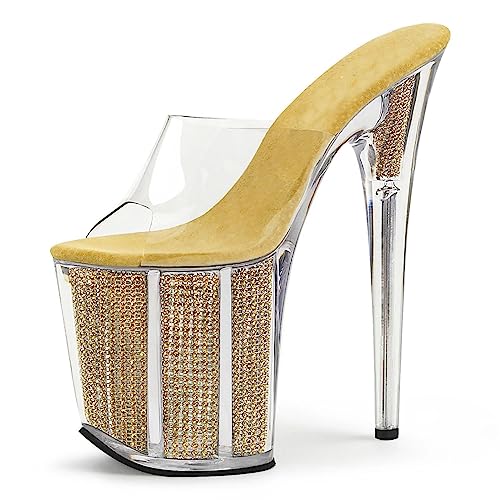 Talons hauts talons aiguilles mules plateforme pour robe de soirée