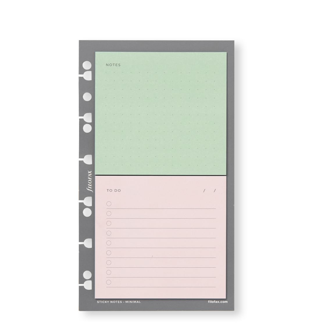 Filofax Minimal Sticky Notes, Mix, 3.74 inches x 6.46 inches - Image 2