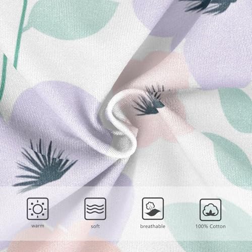 KLL Soft Pastel Flower Wall Floral Boys Toddler Pure Cotton Briefs Underwear Breathable Children Panties3