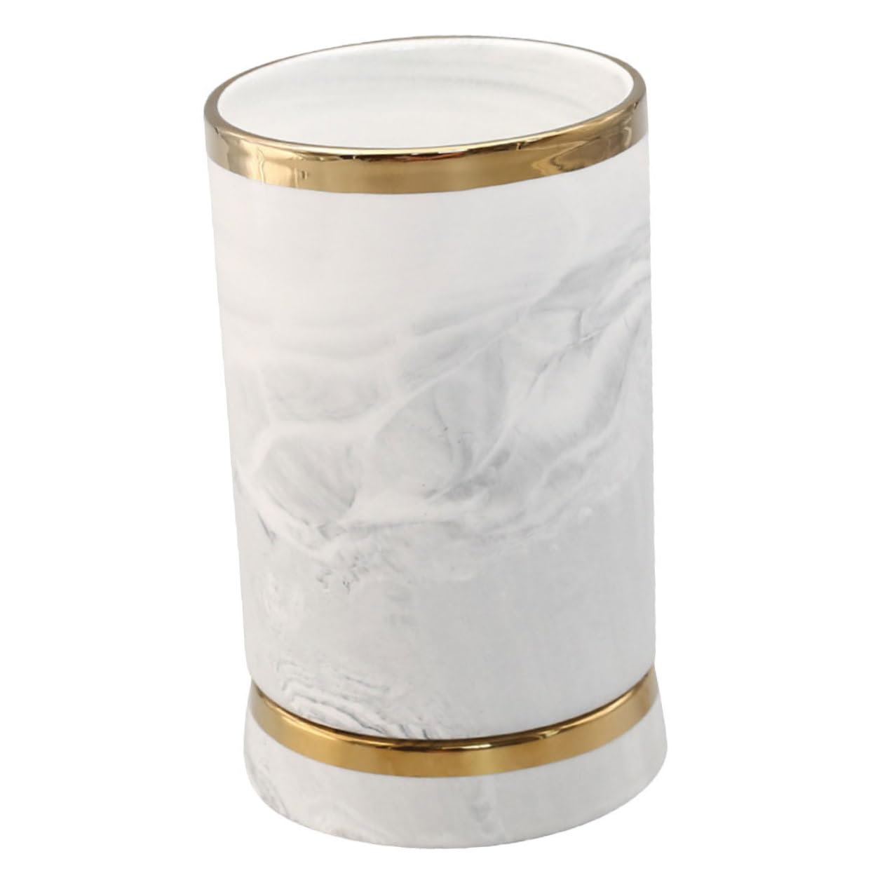 Porte-ustensiles Décoratif en Céramique à Motif Marbre pour Comptoir