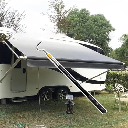 HASLED Teleskopstange mit Haken, 53-134cm Edelstahl - Markisenöffner & Dachboden-Zugsystem Set für Werkstatt, Haus, Outdoor