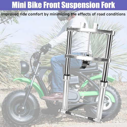 Image of Mini Bike Front Suspension Forks Kit for Coleman CT200U CT200U-EX | Replacement for BT200X Axis M200 196cc 200cc 6.5HP Powersports Minibike Parts Accessories Shock Absorber Forks Frame Assembly