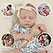SCOM 20 Inch Reborn Baby Doll - Lifelike Baby Girl with Full Soft Silicone Body, Washable & Poseable, 7-Piece Accessory Set - Safe Gift for Kids Ages 3+, Birthday/Christmas