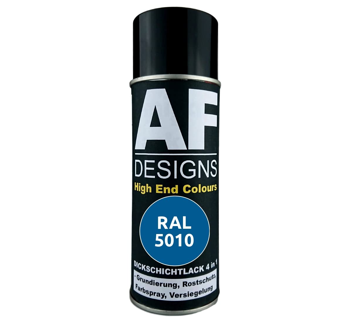 Alex Flittner DesignsRust Protection Paint 4-in-1 RAL 5010 Gentian Blue Metal Protective Paint Spray Rust Protection Paint Spray Can