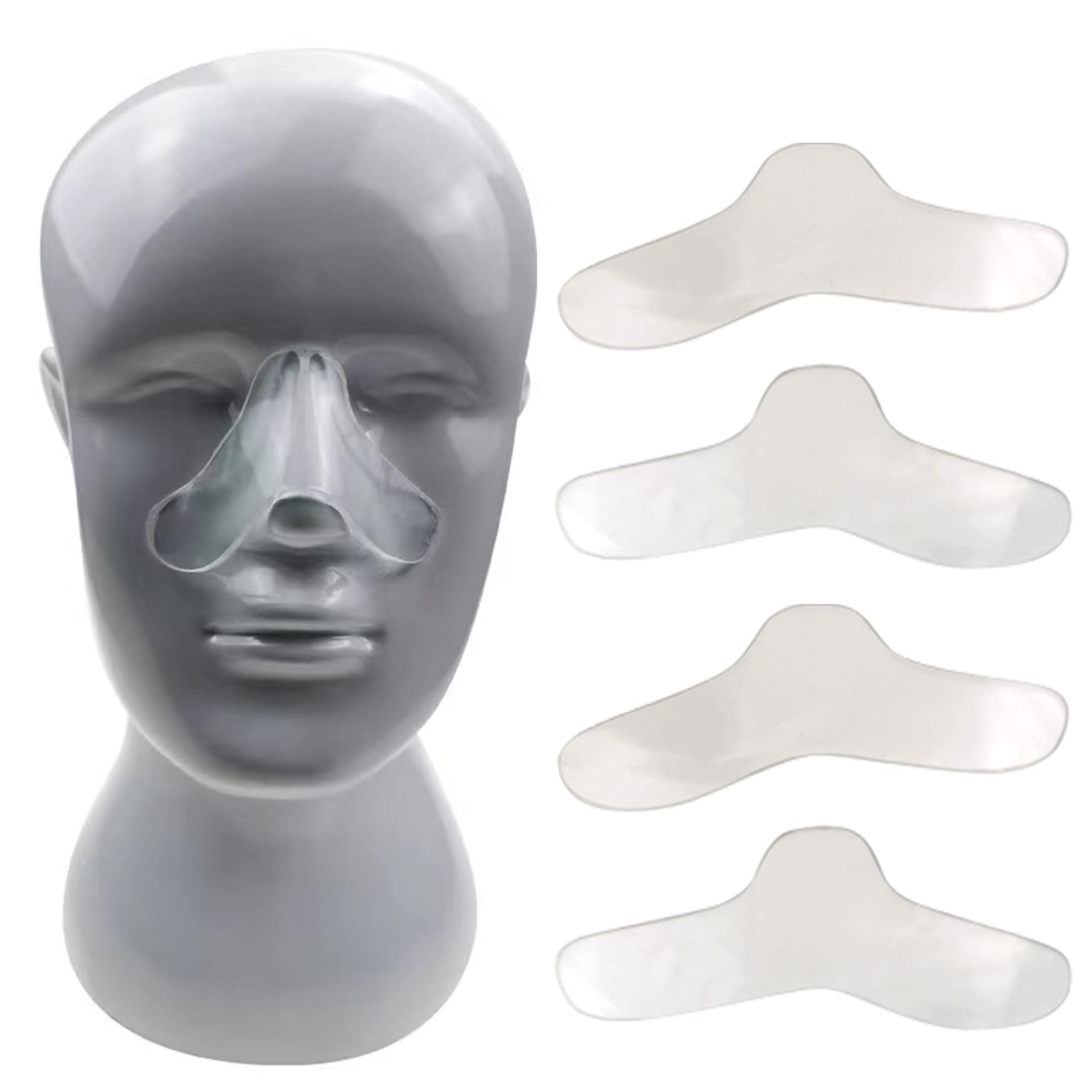 5Pcs Nasal Pad for CPAP Mask Liners Cpap Accessories Silicone Gel Safe Soft Nose Pads Reduce Red Marks Nose Pads for Face Guard