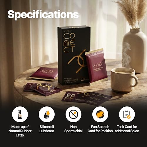Image of Nooky Connect Romance Booster Kit - Condoms | Mood-Lifting Chocolates & Fun Scratch Cards for Couples | Chocolate For Uplifting Mood | Best Gift Set For Men & Women | Vegan & Gluten-free (Pack of 2) | 200g
