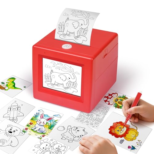 Mini impresora de calcomanías sin tinta activada por voz infantil