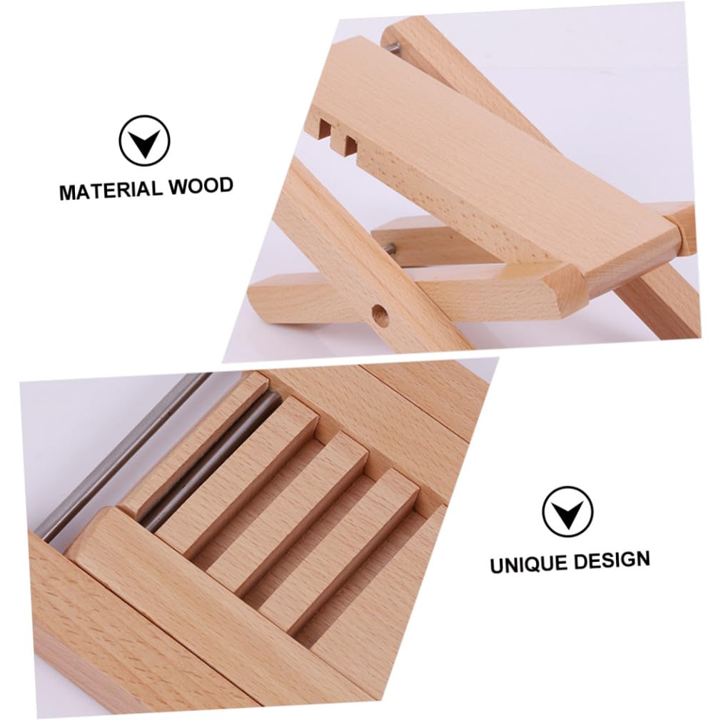 SUPVOX Poggiapiede Pieghevole Legno per Chitarristi Accessorio Ergonomico Antiscivolo per Chitarra Stabile e Comodo per Pratiche e Performance Musicali