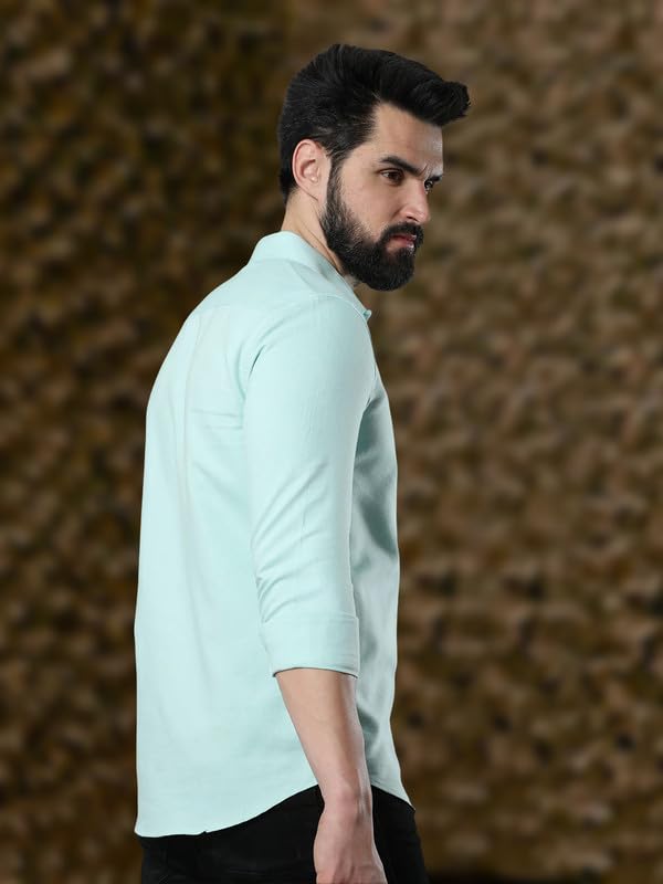 Image of Pinkmint Men's Solid Shirt | Soft Cotton Blend | Casual Shirt | Plain | Full Sleeve - Regular Fit (Combo Pack of 3 | Available in Plus Size)