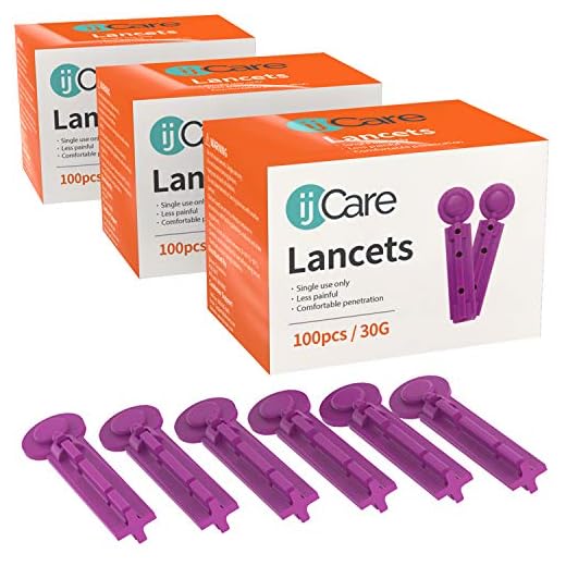ijCare 30g Lancets for Blood Testing (300pcs) – Fits Any Standard Lancet Devices, and Diabetic Lancing Device in Our Blood Sugar Test Kit, Affordable Diabetic Supplies/Finger Pricker (3)