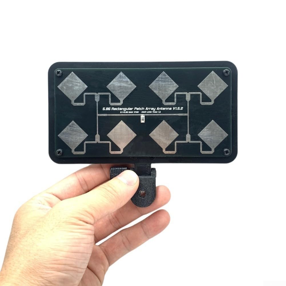 HT1727 Panneau plat 5,8 GHz 17DBi pour Sma pour Fpv HT1727 5,8 GHz | Antenne directionnelle pour drones longue distance Pont WiFi Noir Accessoires