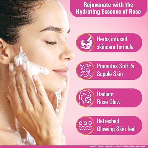 Image of Multani Naturals Rosewater Soap Bar For Bath (125 Gm - Pack Of 5) I Paraben Free | Clinically Tested | Herbal Soap Bar with Rose Water & Glycerin | Helps Sooth & Calm Irritated Skin, Hydrate & Softens Skin | For All Skin Types | Soap For Men & Women