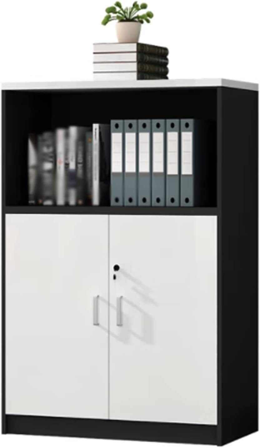 SaryEdge Wood Lateral Filing Cabinet with Door, Printer Stand with Open Storage Shelves for Home Office Office Furniture,