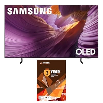 SAMSUNG QN65S85FAFXZA 65 Inch OLED HDR 4K Smart TV with Q-Symphony Pro and 3 Year Amber Protection Plan (2025)