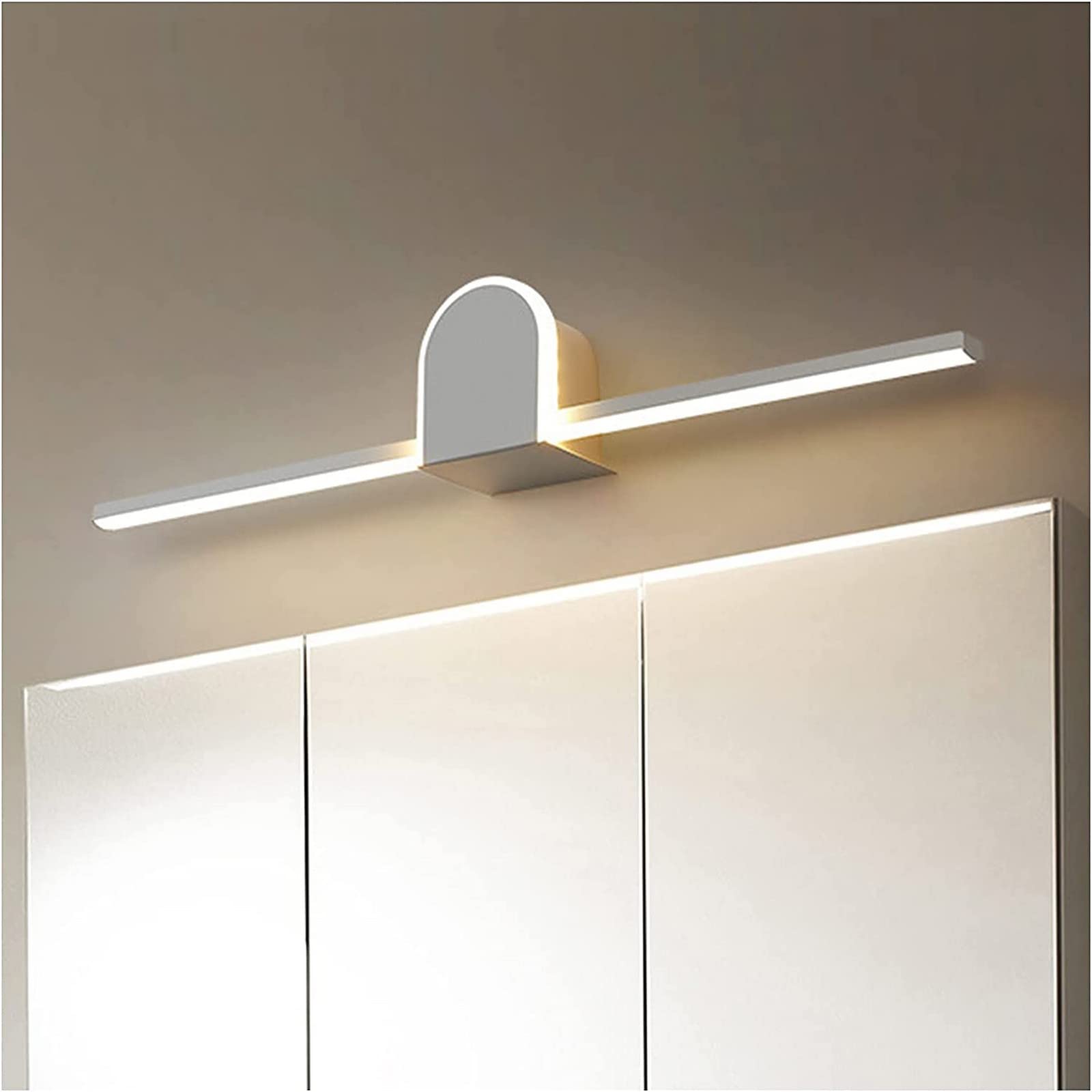 Luce a specchio semplice luci anteriori per specchio, camera da letto, toeletta, trucco, luce di riempimento per casa, bagno, striscia lunga, anti-appannamento, lampada a LED a risparmio