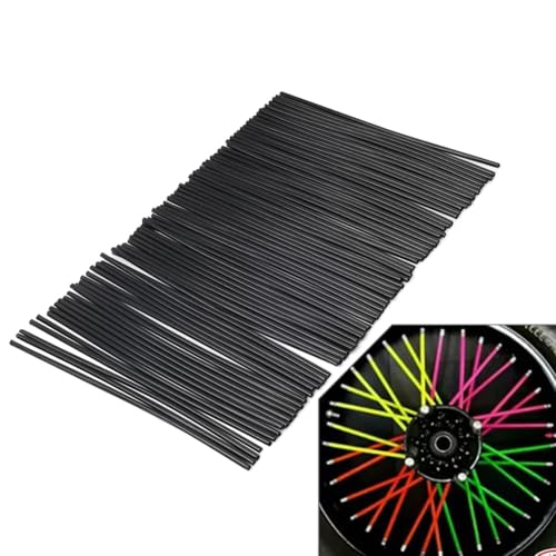 GZYF Wheel Spoke Wraps Spoke Wrap Spoke Skins Covers 1 Pack For 3.5~5mm spoked Black