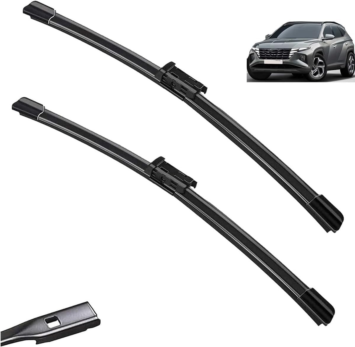 MadongJ Windshield Windscreen Wiper Blades for Hyundai Tucson 2020-2023, Replacement Blades All-Weather Performance Streak-Free Windshield Wipers