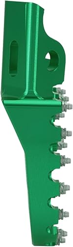 Miniatura 6 de JFG RACING Estriberas de motocicleta Estriberas Pedales Apoyos CNC para KLR 650 KLR650 1987-2018 2021-2024 Verde