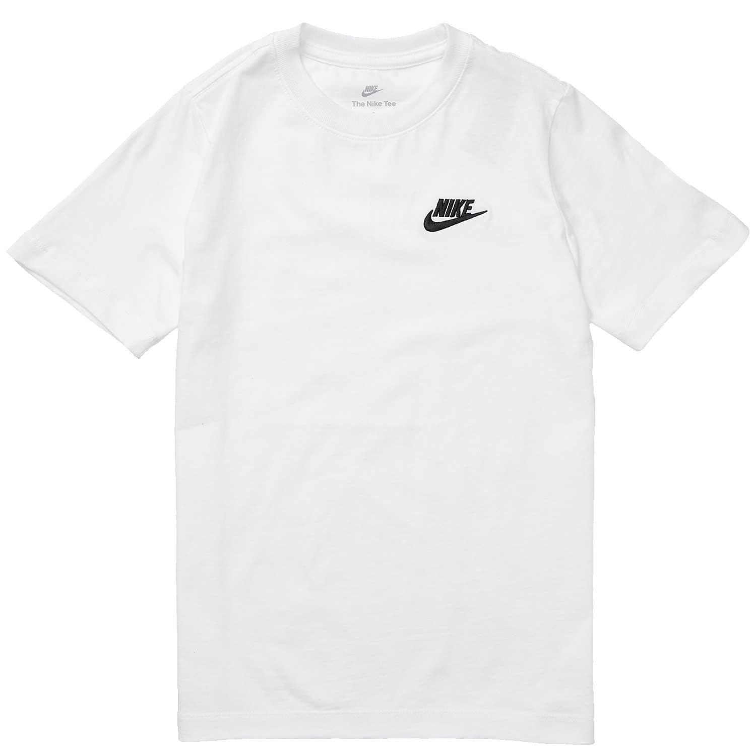 Nike B NSW tee Emb Futura T-Shirt, Niños, White/(Black), S