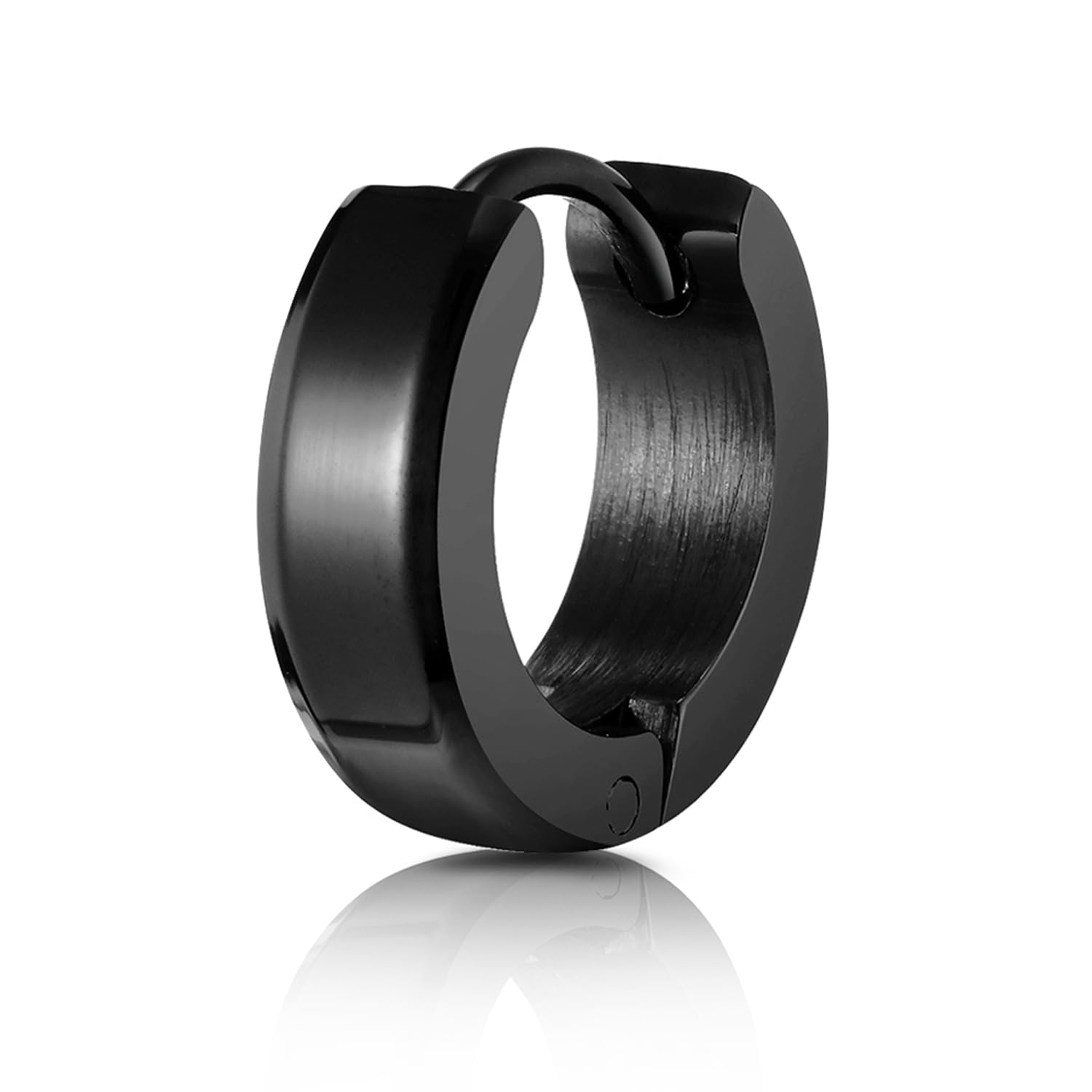peora Stylish Hoop Huggie Earrings Fashion Jewellery Gift for Men & Boys (1 PC)-picture-6