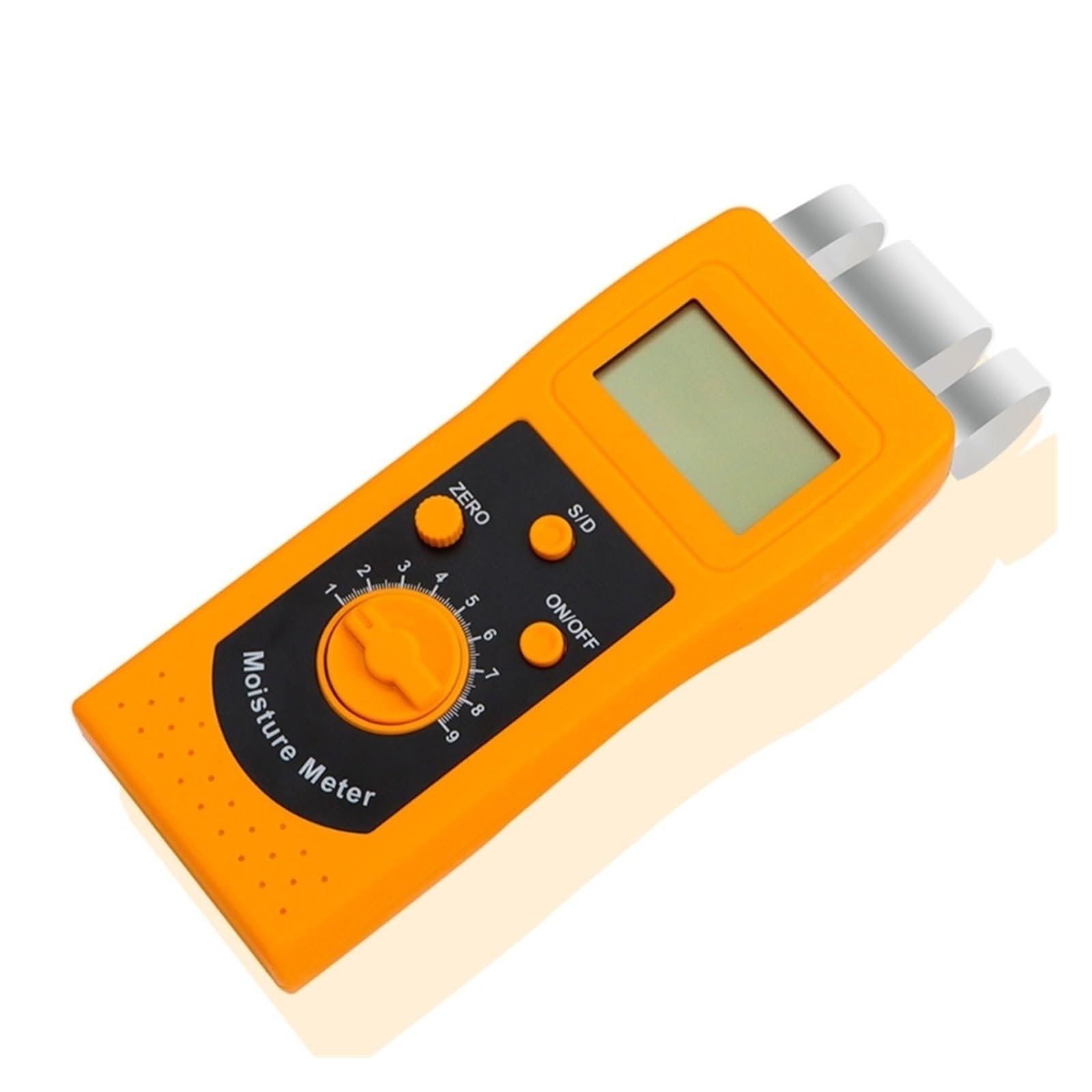 Digital Moisture Tester, LCD Digital Moisture Tester Meter Analyzer for Textile Cotton Clothes Yarn Wool