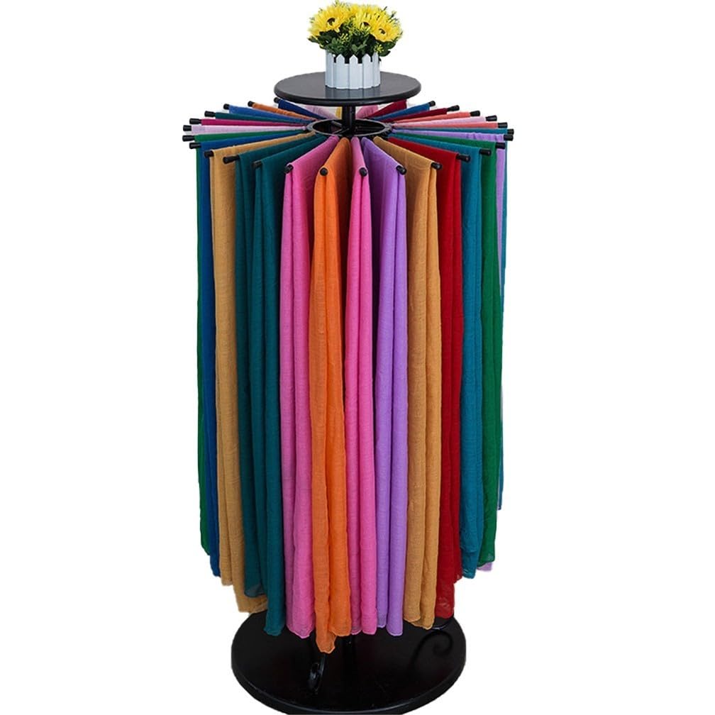 Perchero de Metal con Soporte para Bufandas, Organizador Creativo de Bufandas de Seda, Perchero Redondo para exhibición en el Piso, Elegante Perchero para exhibición de Pantalones
