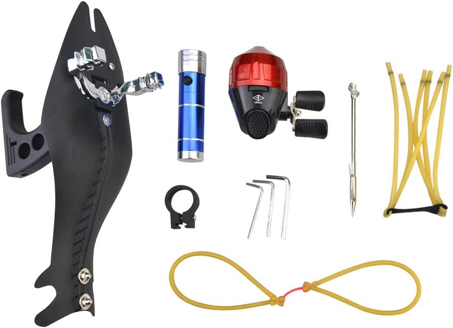 SHARROW Archery Set Bowfishing Set Fishing Slingshot Set Incould Fishing Reel and Fishing Swim Bladder