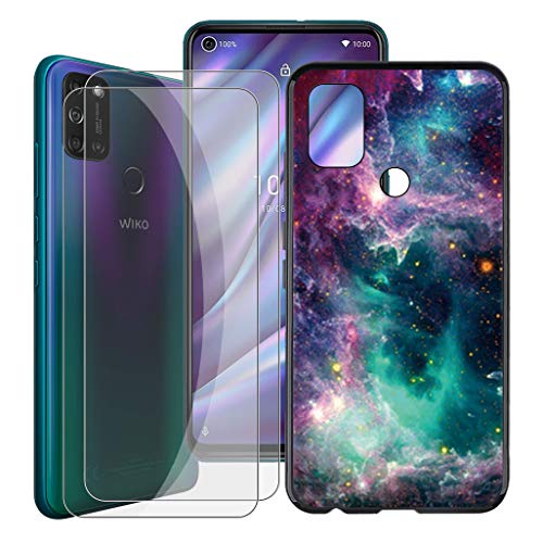 [Migliore protezione]: adatto per Wiko View 5 Plus. La custodia per cellulare in silicone TPU morbido e il film in vetro temperato a durezza 9H sono realizzati con materiali di alta qualità. Fornisce una protezione completa per i telefoni cellulari da graffi causati da cadute ad alto impatto. E facile da pulire. Resistente a sporco, polvere, graffi e acqua.